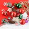 30PCS Christmas Ball Ornaments - 2.36 Inch Red Green White Christmas Balls, Shatterproof Christmas Tree Hanging Ball Ornaments Decorations for Xmas Trees
